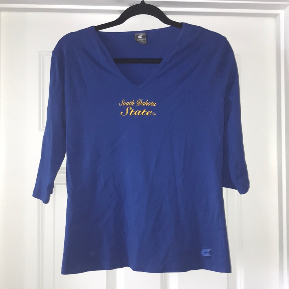 3/4 sleeve South Dakota State knit shirt